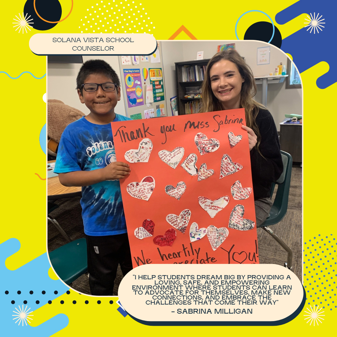 SV School counselor w/ student